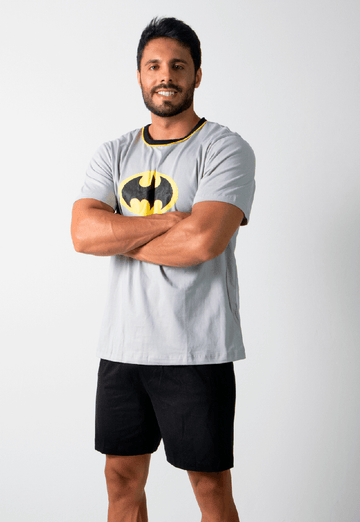 Pijama Masculino Batman Manga Curta Short