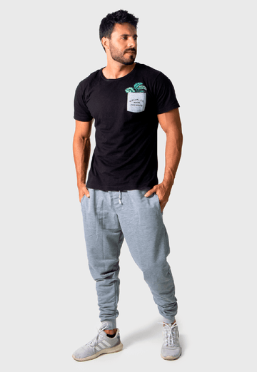 Calça Feminina Moletinho Jogguer Cinza Claro