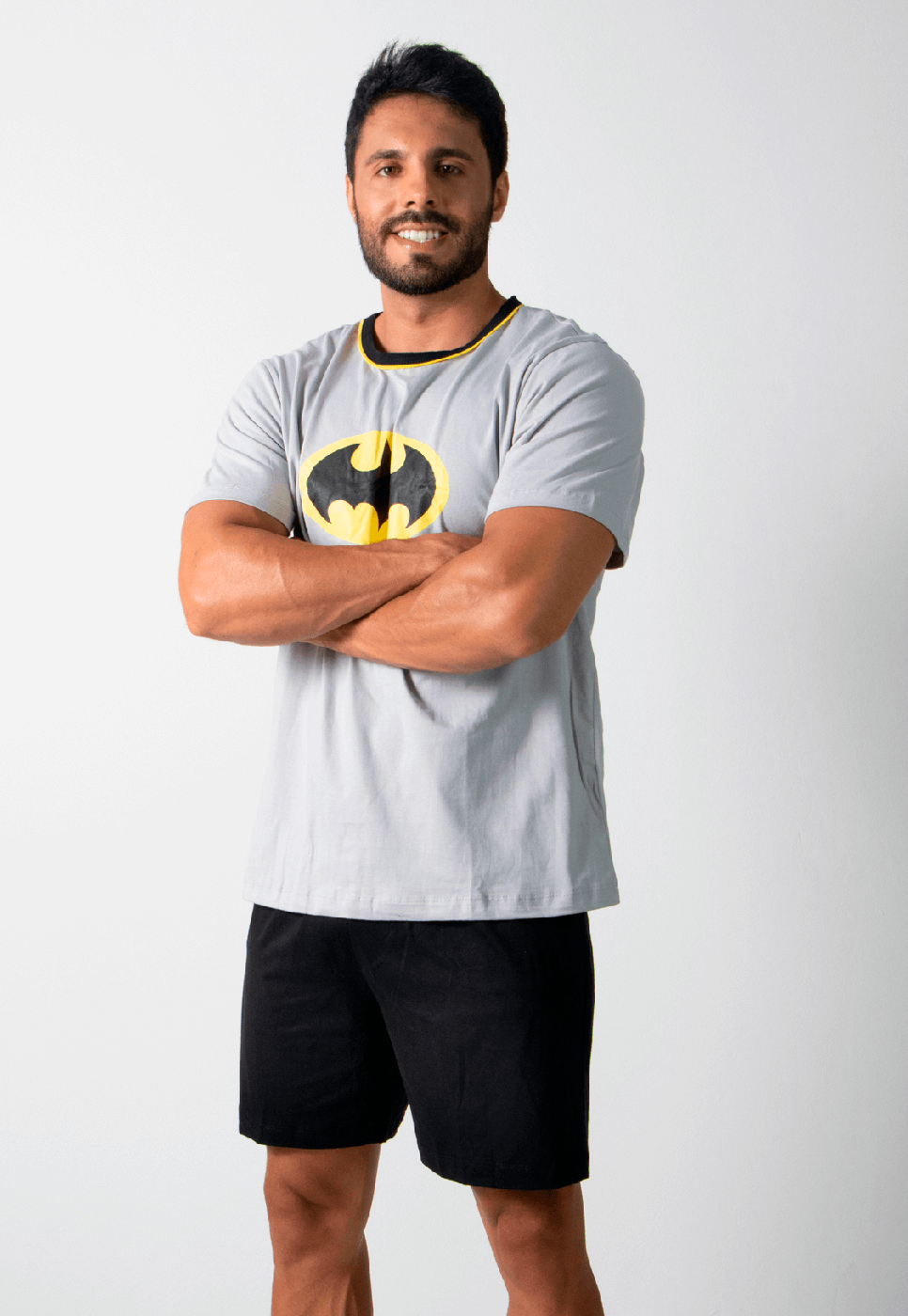 Pijama Masculino Batman Manga Curta Short