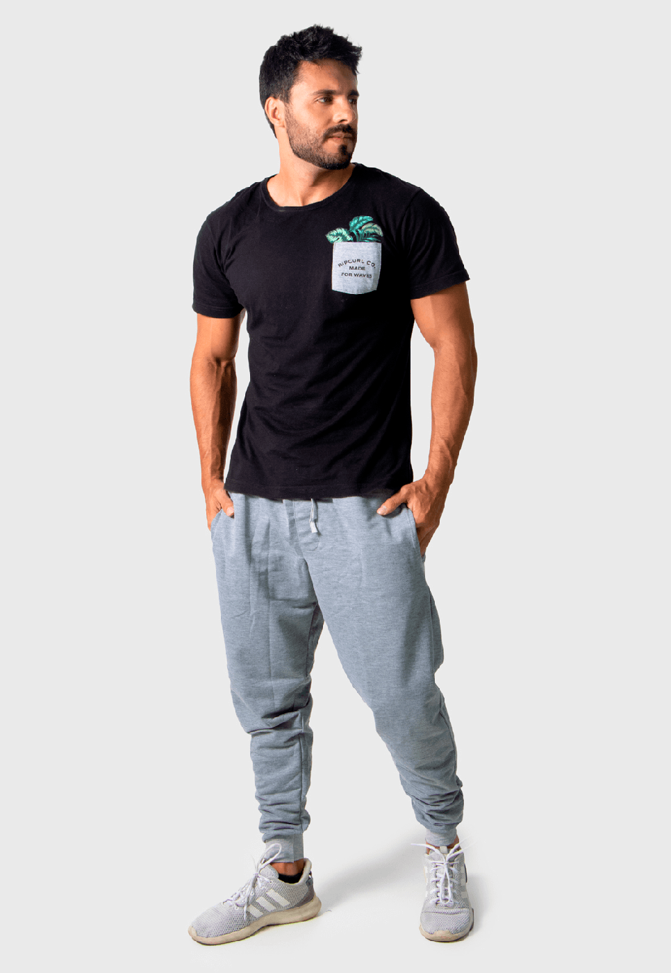 Calça Feminina Moletinho Jogguer Cinza Claro